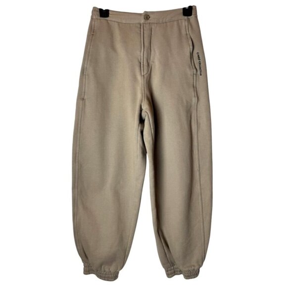 C/MEO‎ Collective Pants Women Small Tan Balloon Jogger Sweat Pants Athleisure - Picture 1 of 10